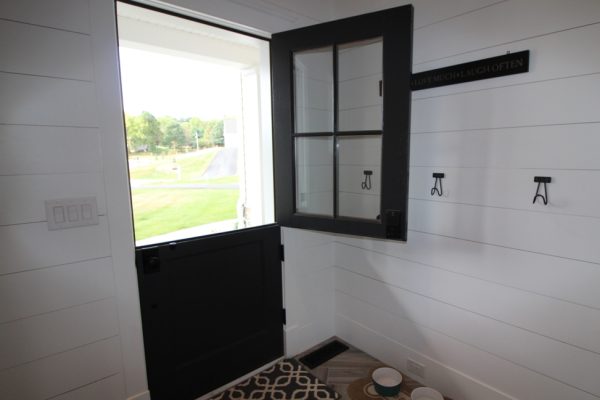 A dutch door gives you some air when you need it & adds flair