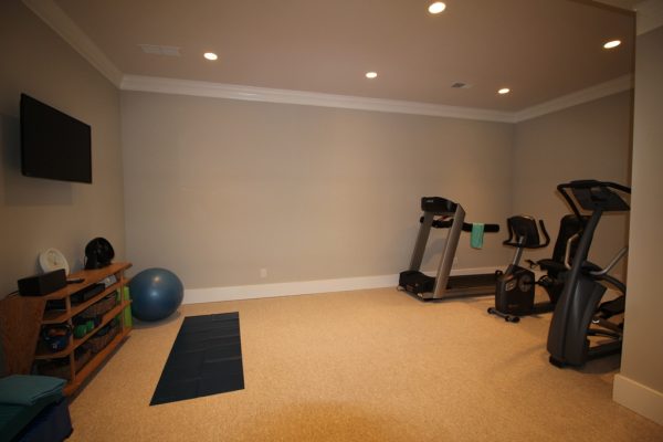 Who needs to head to the gym when you have one in your basement